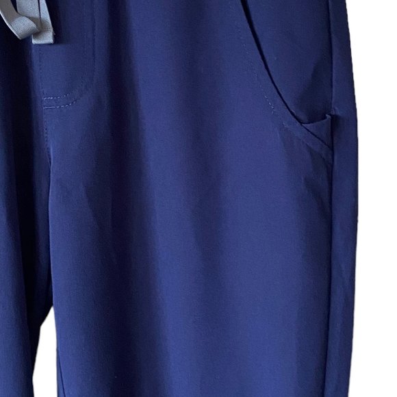 FIGS Technical Collection Zamora Ankle Cuff Tapered Leg Blue Scrub Jogger Pants - Picture 5 of 16